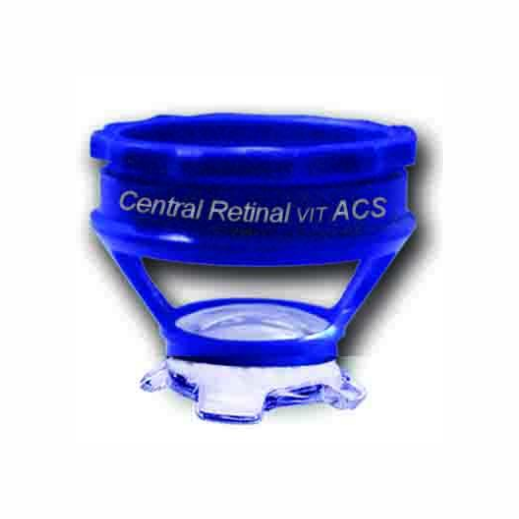 Blue Color Central Retinal Lens